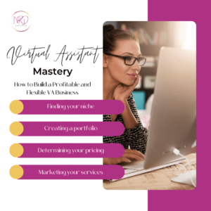 Virtual Assistant Mastery | Nicole Darcy | Courses | Audio | Women's Business Resource Community | Be Bold Get Savvy