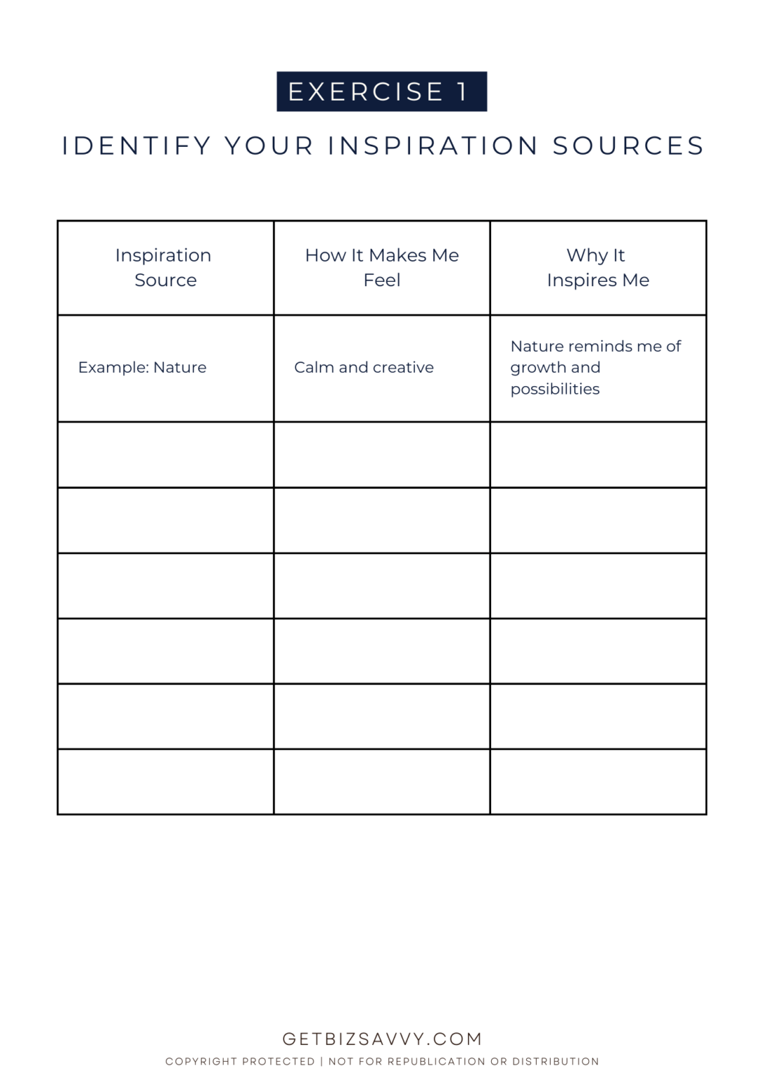 Get Motivated Worksheet.pdf Find Inspiration and Stay Motivated Worksheet - Women's Business ...